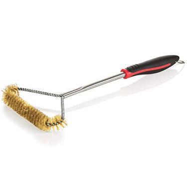 Genius BBQ Bürste aus Messing & Edelstahl, Grillbürste (Länge: 42cm) - Ideal als Reinigungsbürste für den Grill gegen Rost im Sale